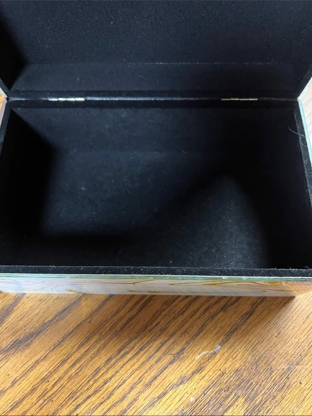 Allure Pink, White & Gold Marble Jewelry Box with Geode Accent